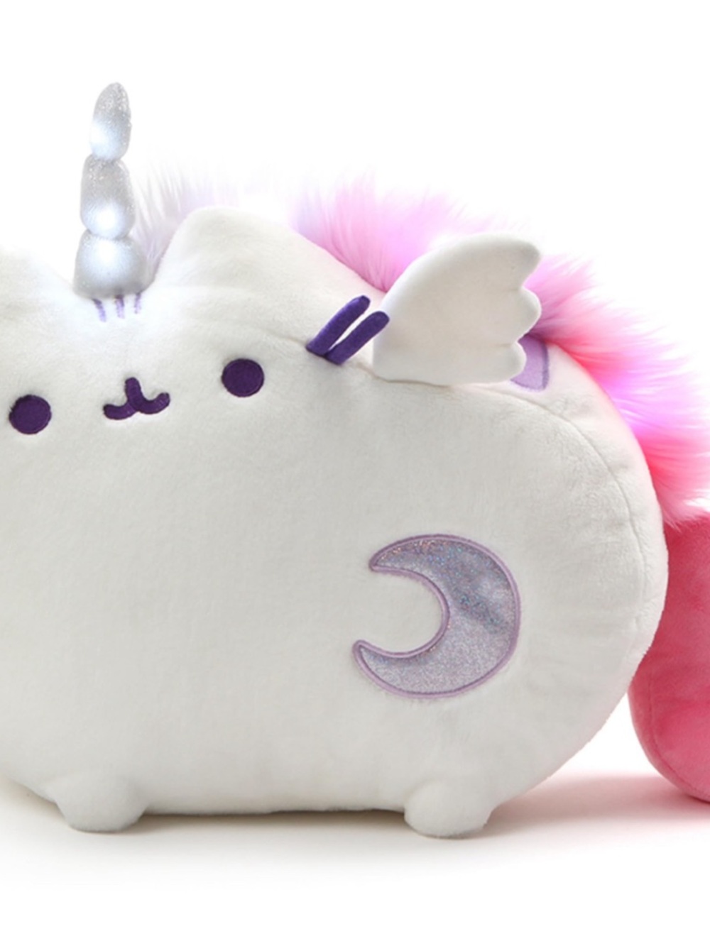 Gund Super Pusheenicorn Plush , Light-up Horn Magic Sound Unicorn Cat Large Toy